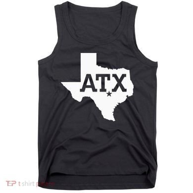ATX Austin TX Design With Texas Silhouette Tank Top