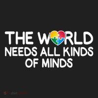 Autism Awareness The World Needs All Kinds Of Minds Women's Sweatshirt thumb 2