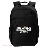 Autism Awareness The World Needs All Kinds Of Minds Backpack thumb 0