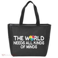 Autism Awareness The World Needs All Kinds Of Minds Tote Bag thumb 0
