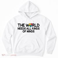Autism Awareness The World Needs All Kinds Of Minds Hoodie thumb 0