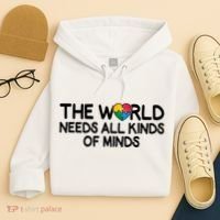 Autism Awareness The World Needs All Kinds Of Minds Hoodie thumb 4