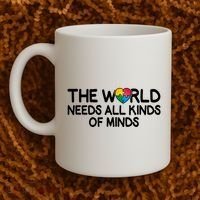 Autism Awareness The World Needs All Kinds Of Minds Coffee Mug thumb 2