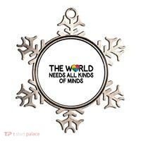 Autism Awareness The World Needs All Kinds Of Minds Ornament thumb 0