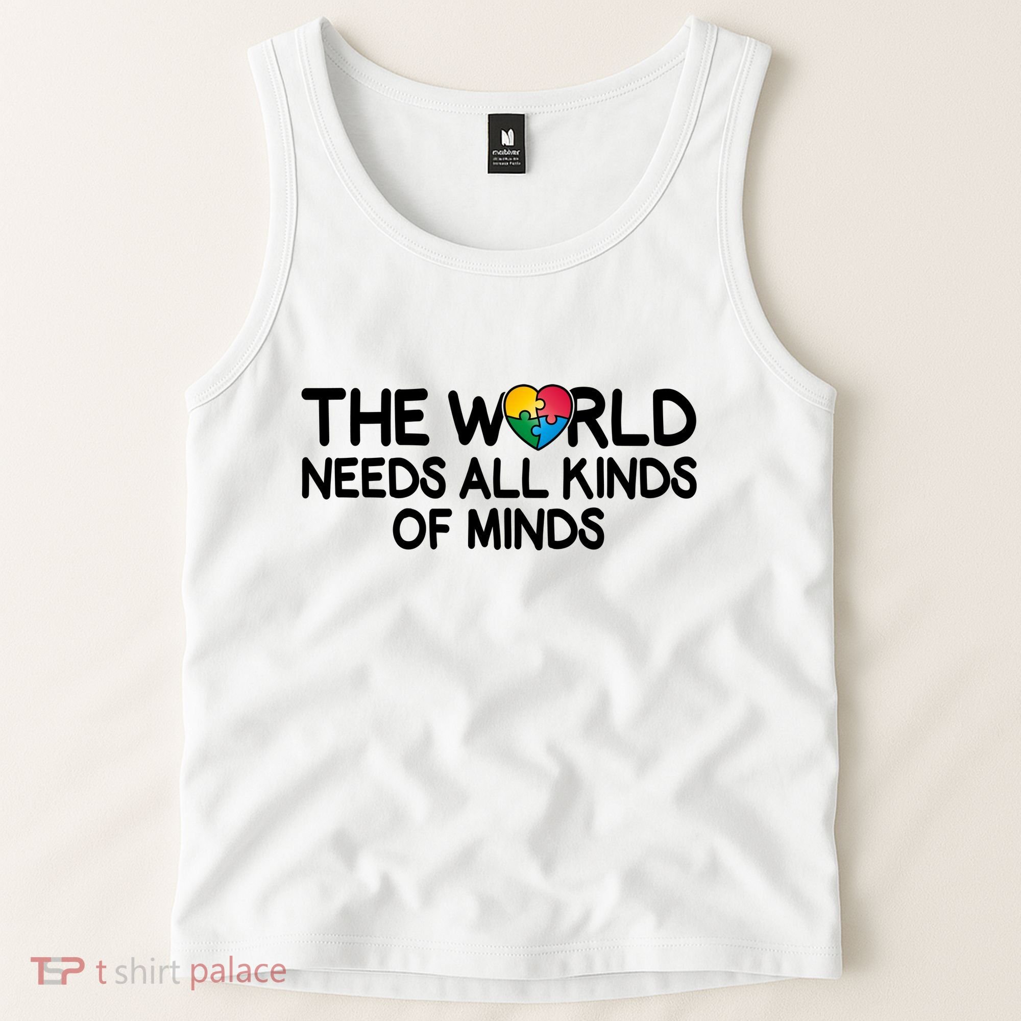 Autism Awareness The World Needs All Kinds Of Minds Tank Top