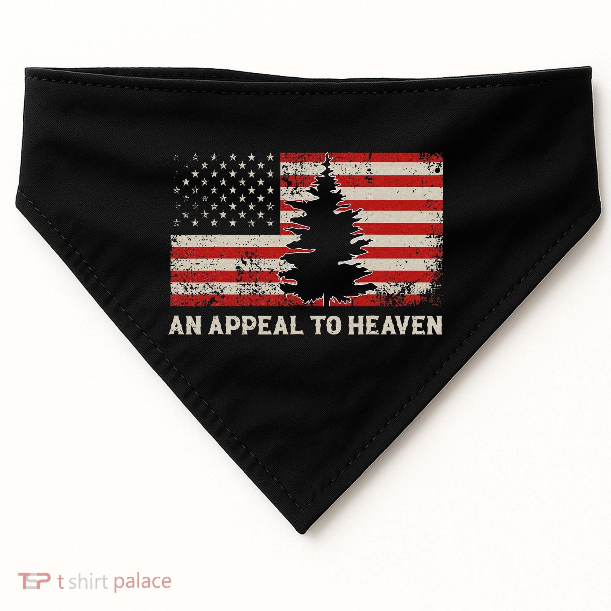 An Appeal To Heaven Pine Tree Usa Revolution American Flag USA-Made Doggie Bandana