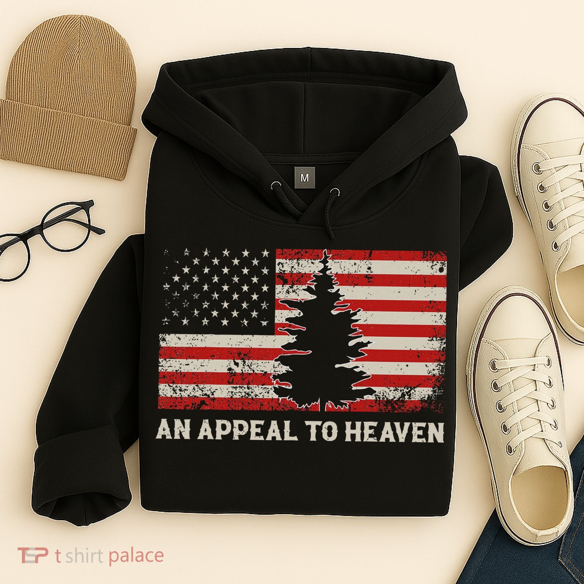 An Appeal To Heaven Pine Tree Usa Revolution American Flag Hoodie