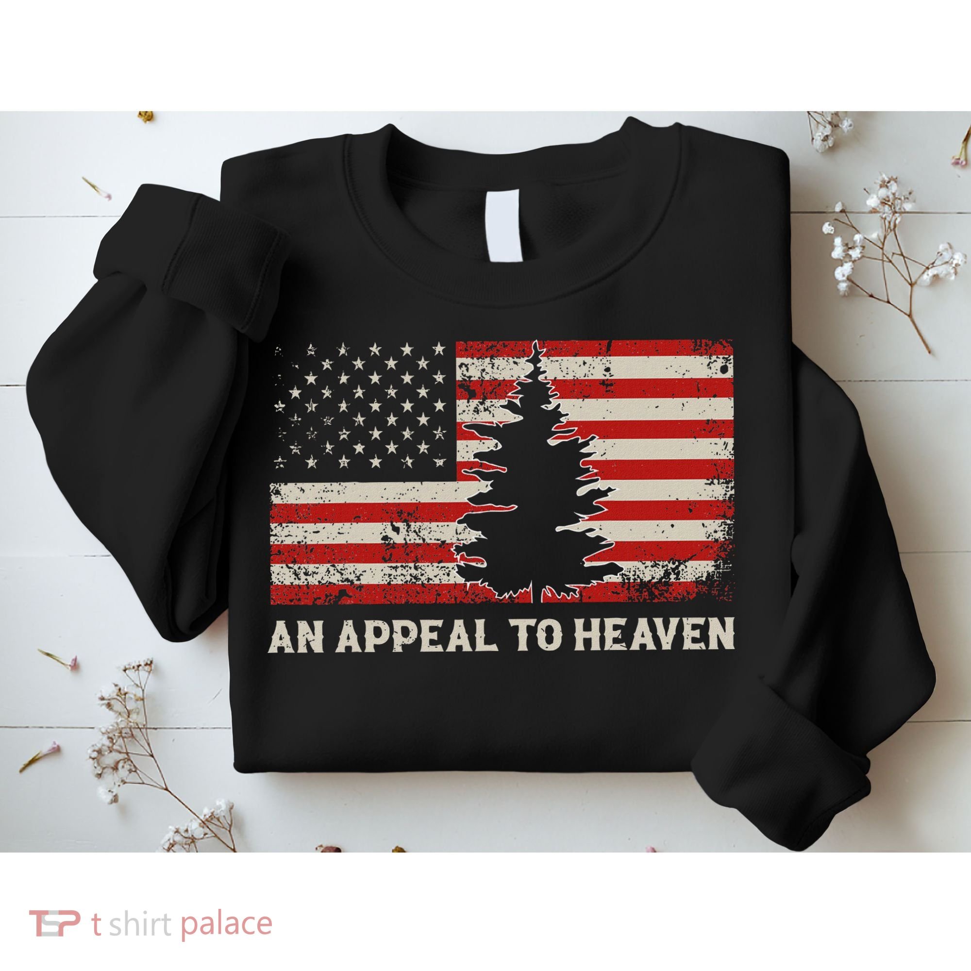 An Appeal To Heaven Pine Tree Usa Revolution American Flag Sweatshirt
