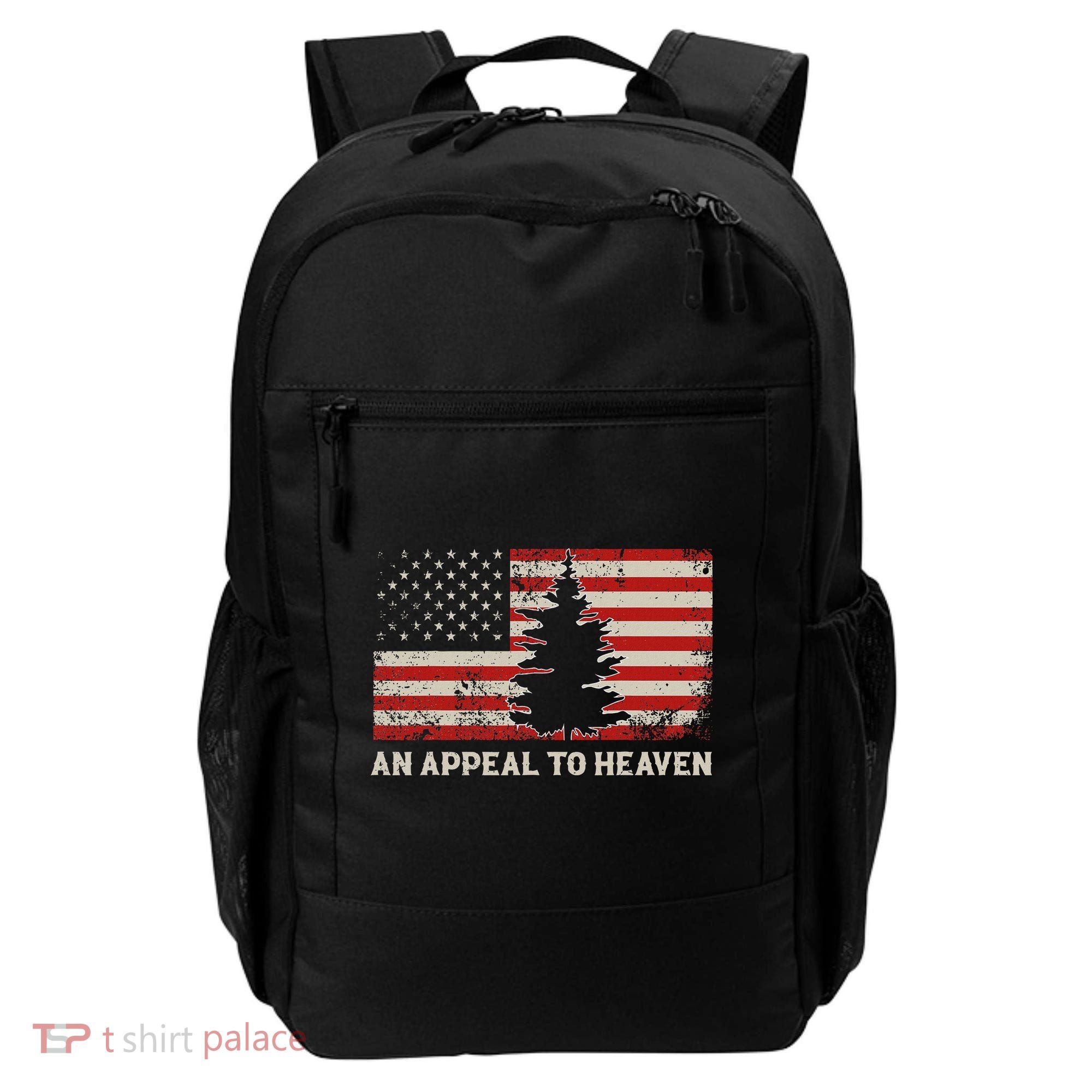 An Appeal To Heaven Pine Tree Usa Revolution American Flag Backpack