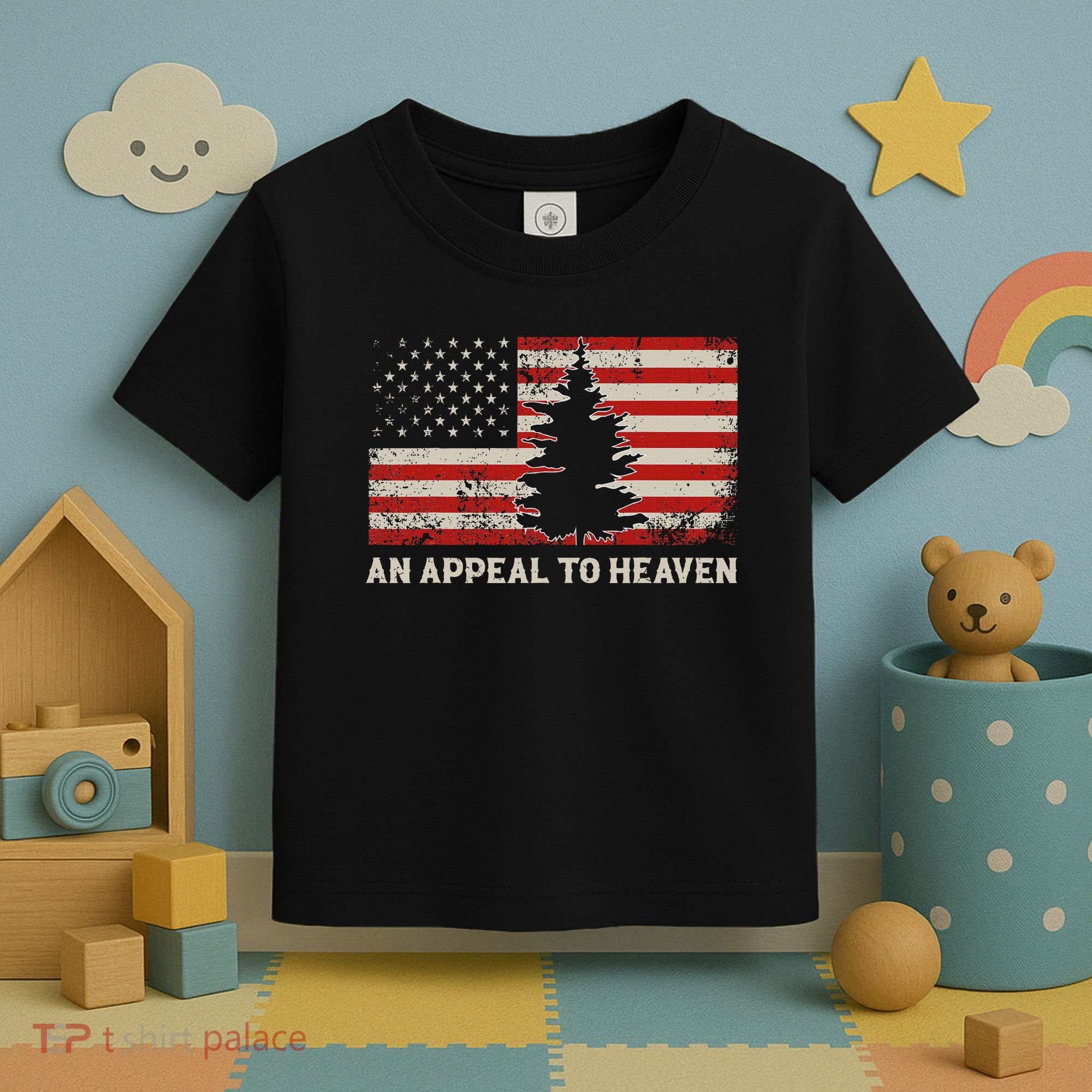 An Appeal To Heaven Pine Tree Usa Revolution American Flag Toddler T-Shirt