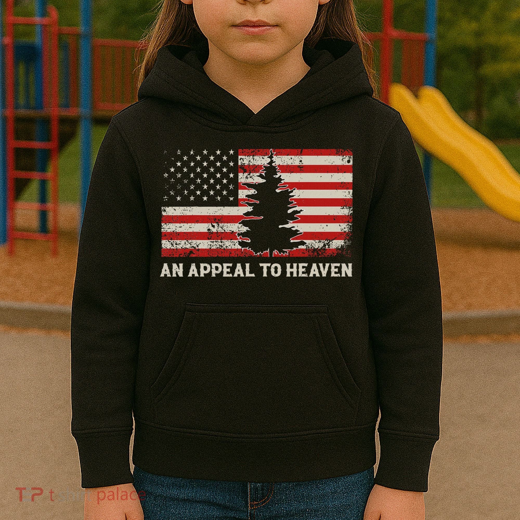An Appeal To Heaven Pine Tree Usa Revolution American Flag Kids Hoodie