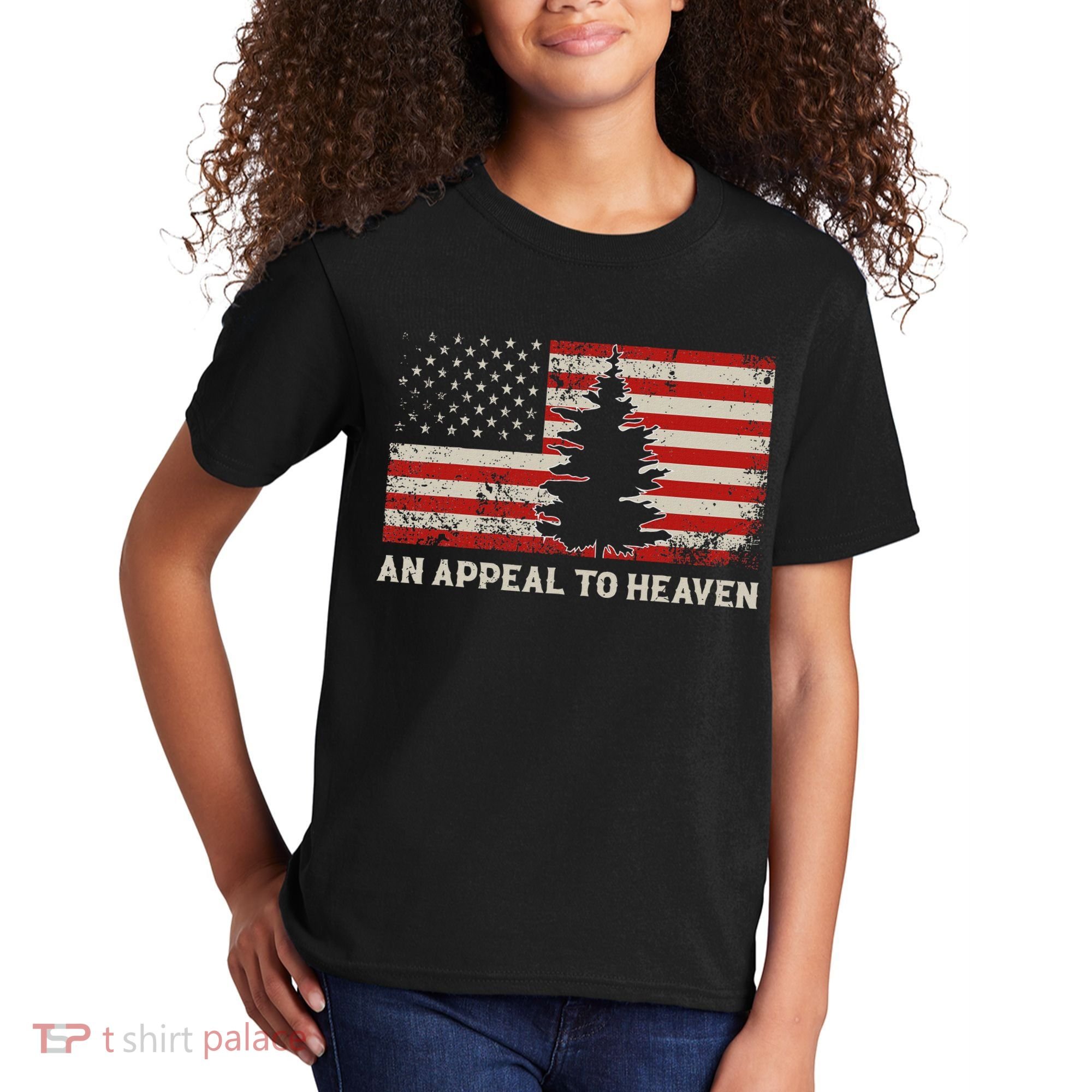 An Appeal To Heaven Pine Tree Usa Revolution American Flag Kids T-Shirt