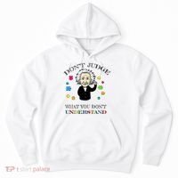 Autism Awareness Teacher Accept Don't Judge Albert Einstein Hoodie thumb 0