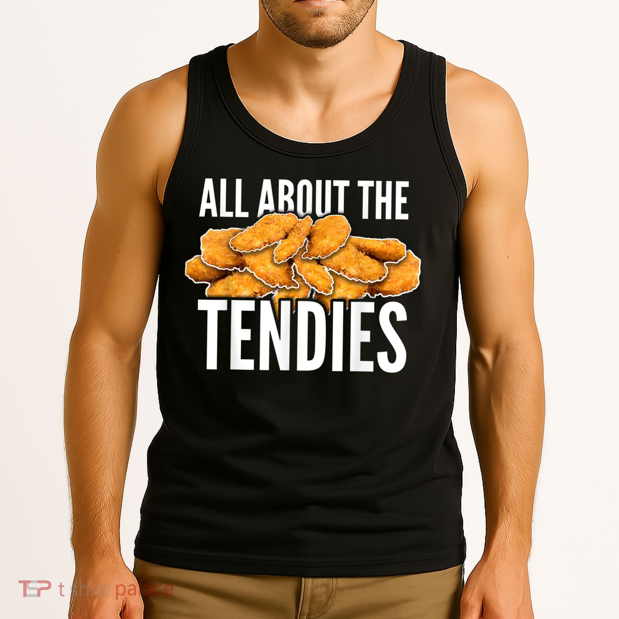 All About The Tendies Chicken Tenders WallStreetBets Tank Top