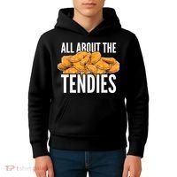 All About The Tendies Chicken Tenders WallStreetBets Kids Hoodie thumb 4