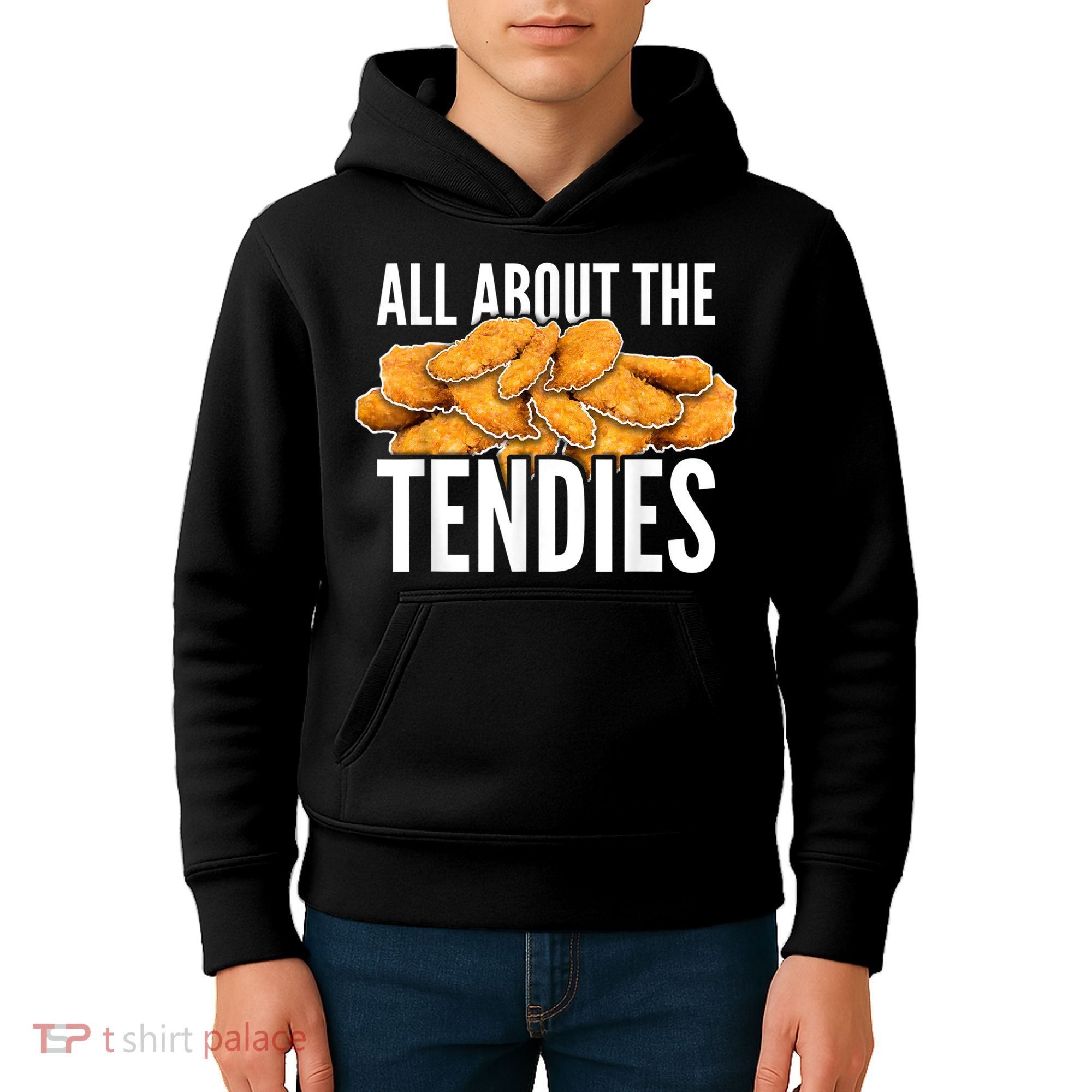 All About The Tendies Chicken Tenders WallStreetBets Kids Hoodie