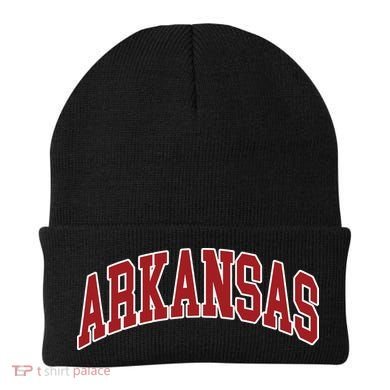 Arkansas Ar Throwback Design Print Classic Beanie