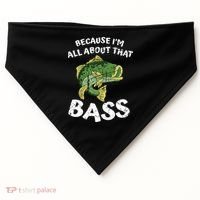 All About That Fishing For Bass USA-Made Doggie Bandana thumb 0