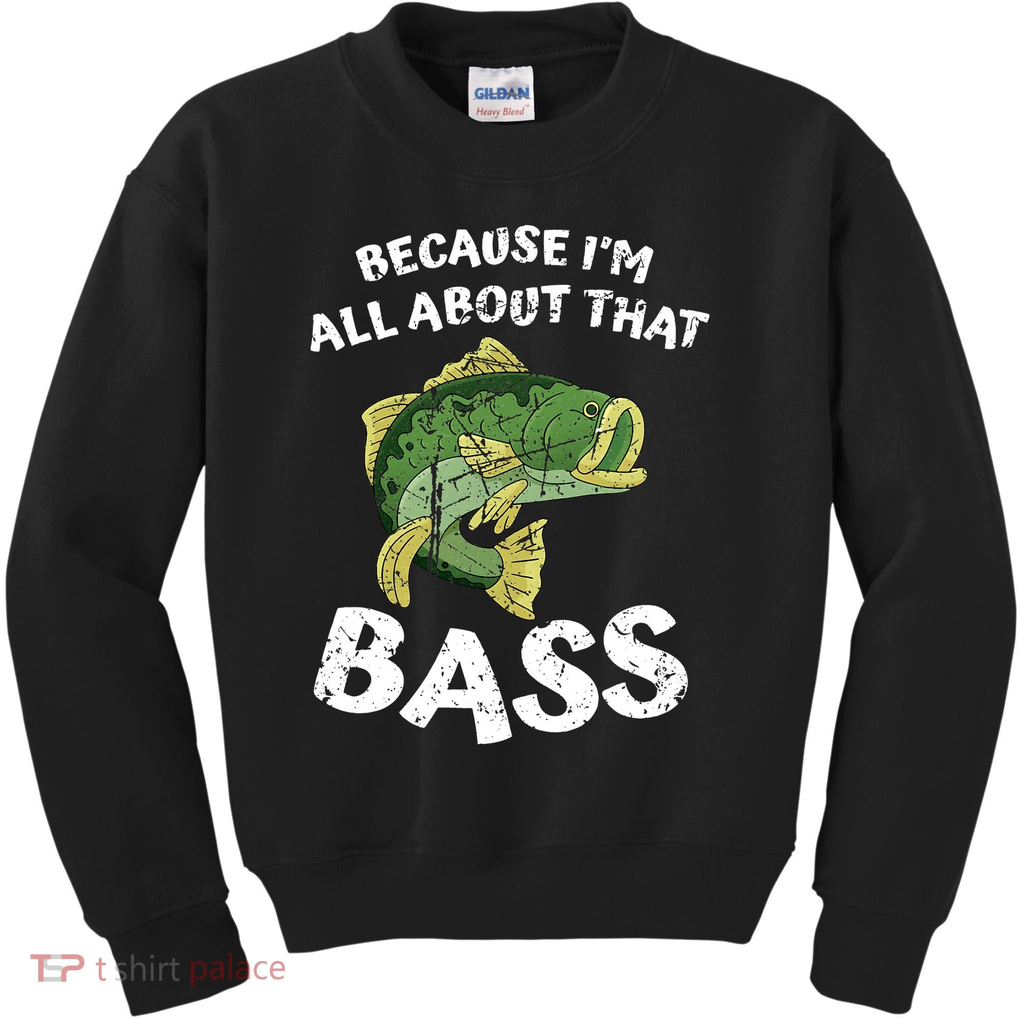 All About That Fishing For Bass Kids Sweatshirt