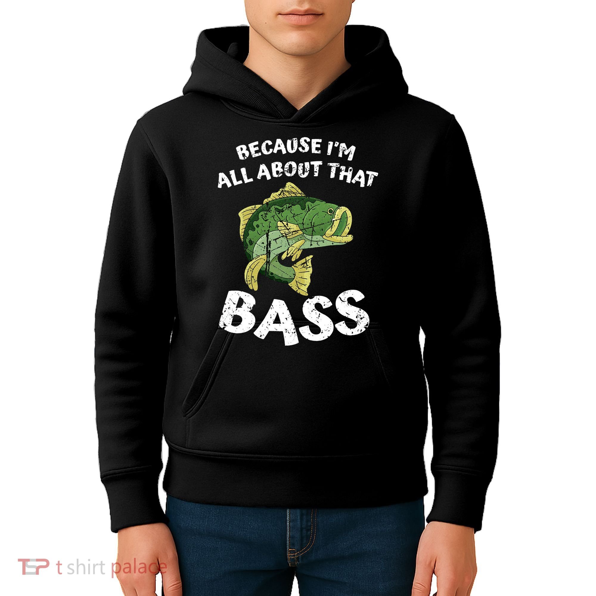 All About That Fishing For Bass Kids Hoodie