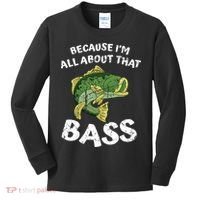All About That Fishing For Bass Kids Long Sleeve Shirt thumb 0