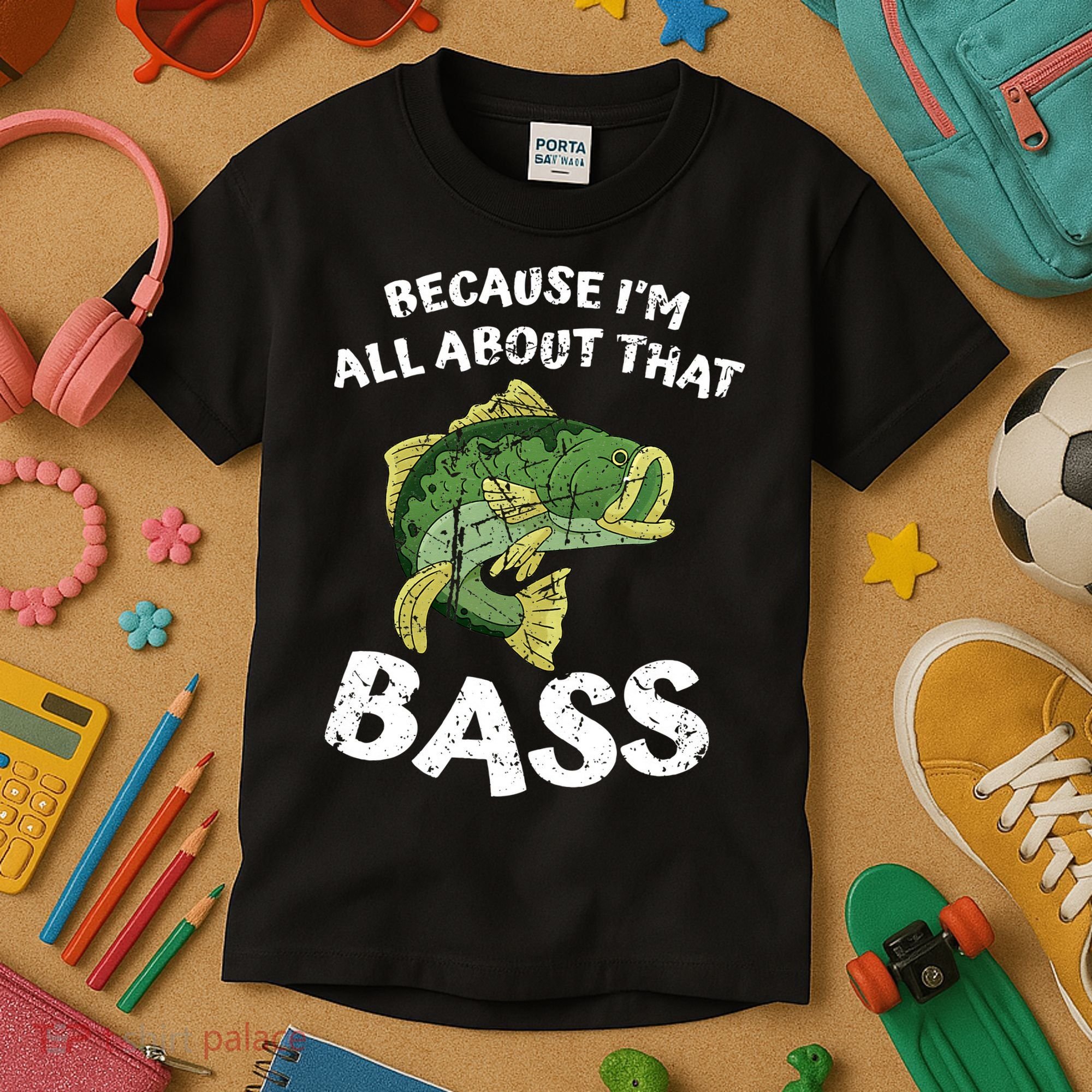 All About That Fishing For Bass Kids T-Shirt