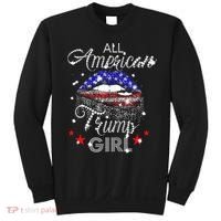 All American Trump Girl Mouth Diamond Sweatshirt thumb 0