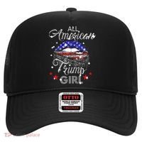 All American Trump Girl Mouth Diamond Hat thumb 0