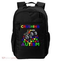 Autism Awareness Truck Crushing Autism For Backpack thumb 0