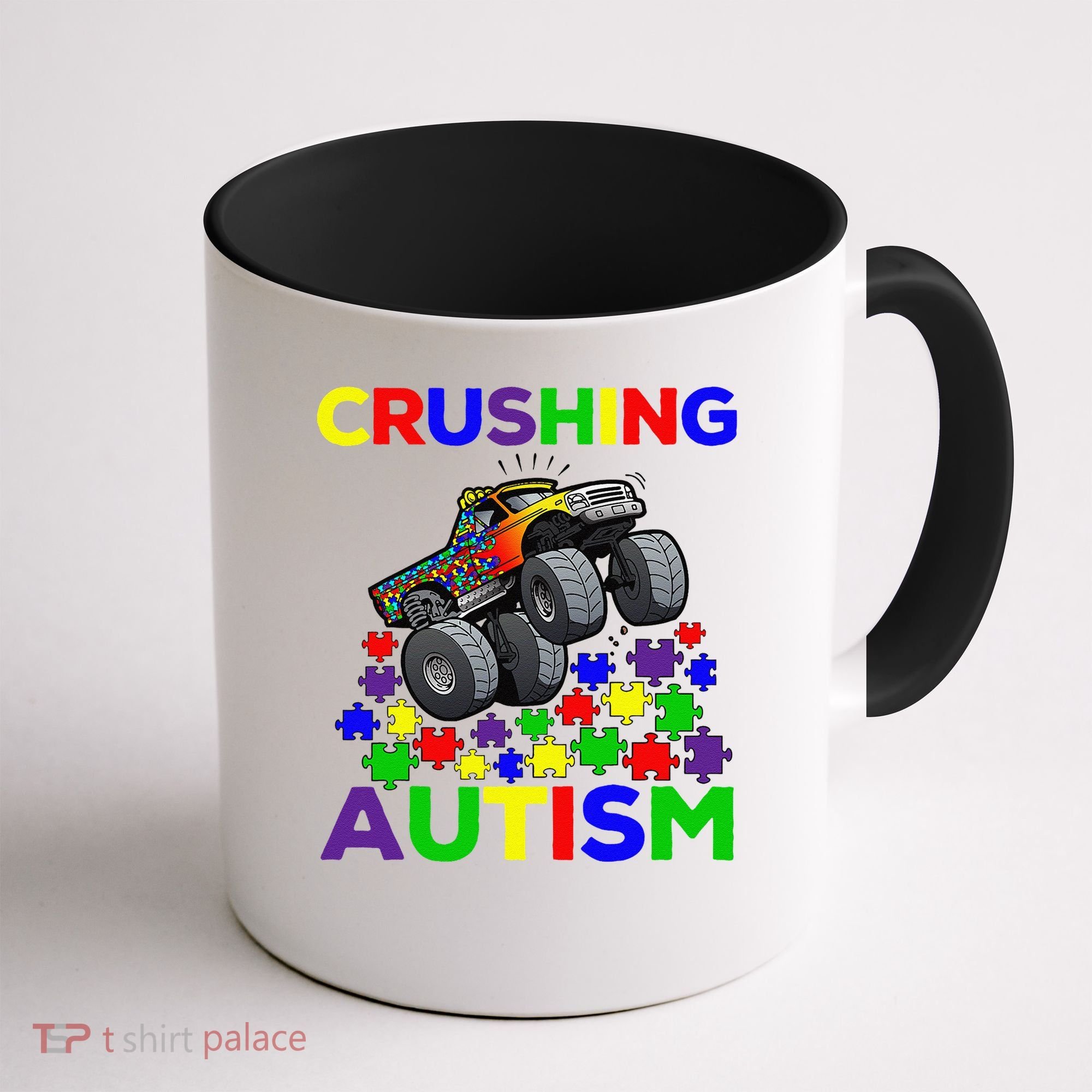 Autism Awareness Truck Crushing Autism For Coffee Mug
