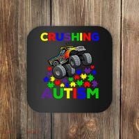 Autism Awareness Truck Crushing Autism For Coaster thumb 0