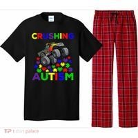 Autism Awareness Truck Crushing Autism For Pajama Set thumb 0