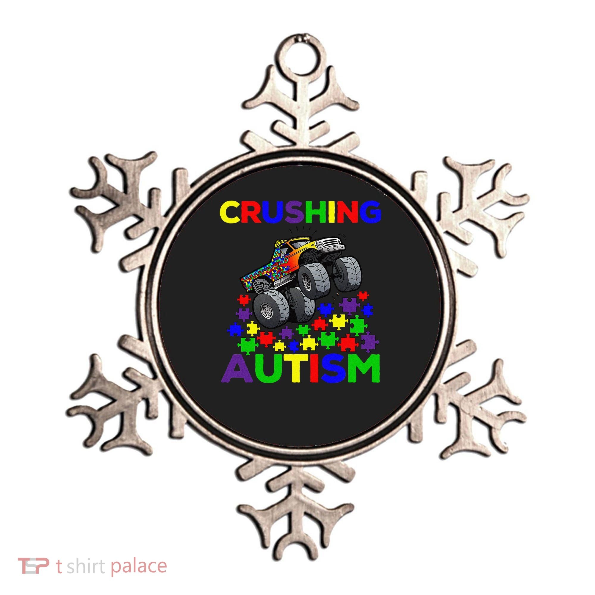 Autism Awareness Truck Crushing Autism For Ornament