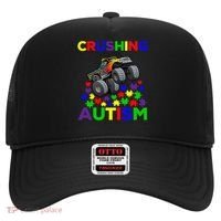 Autism Awareness Truck Crushing Autism For Hat thumb 0
