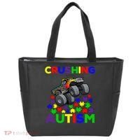 Autism Awareness Truck Crushing Autism For Tote Bag thumb 0