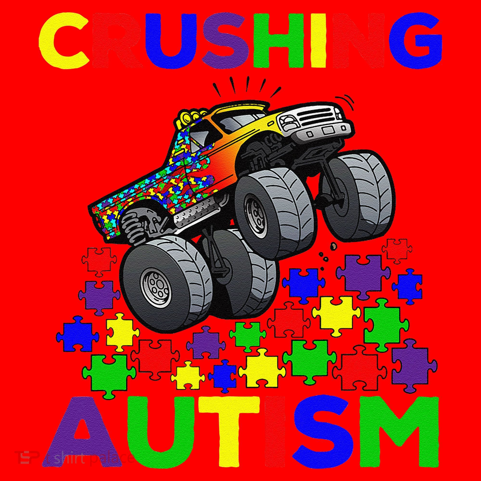 Autism Awareness Truck Crushing Autism For Santa Hat
