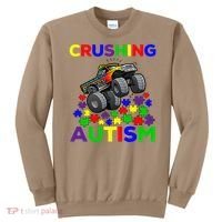 Autism Awareness Truck Crushing Autism For Sweatshirt thumb 0