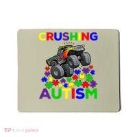 Autism Awareness Truck Crushing Autism For Mousepad thumb 0