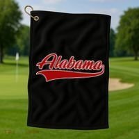 Alabama AL Throwback Golf Towel thumb 1