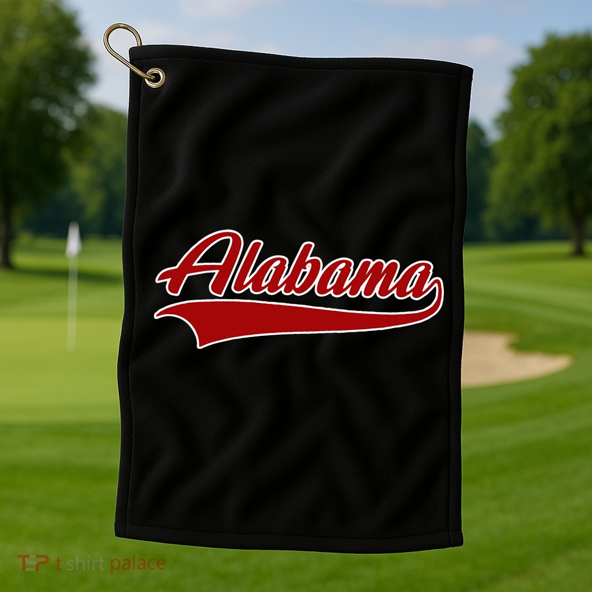 Alabama AL Throwback Golf Towel