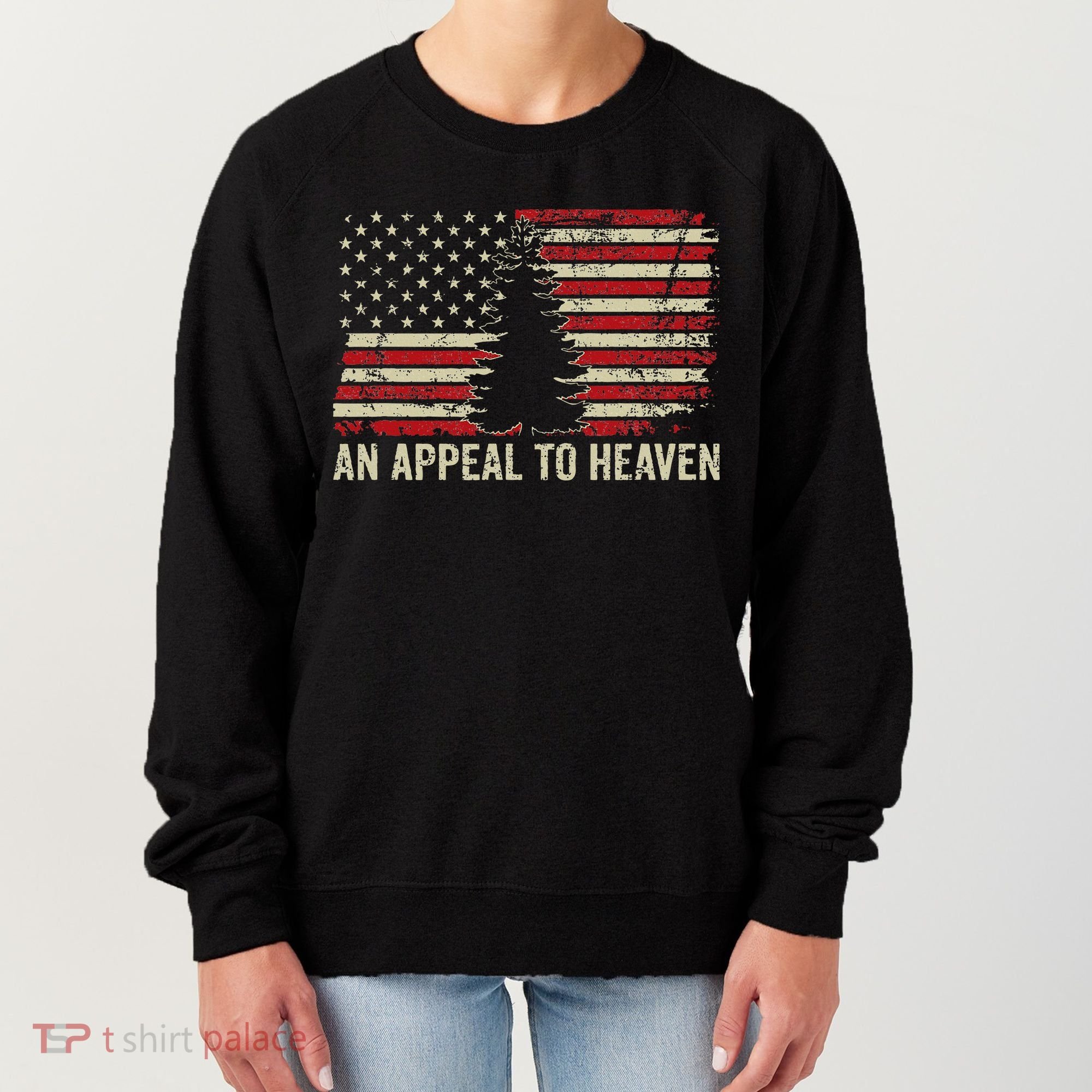 An Appeal To Heaven Usa Revolution Pine Tree American Flag Women's Sweatshirt