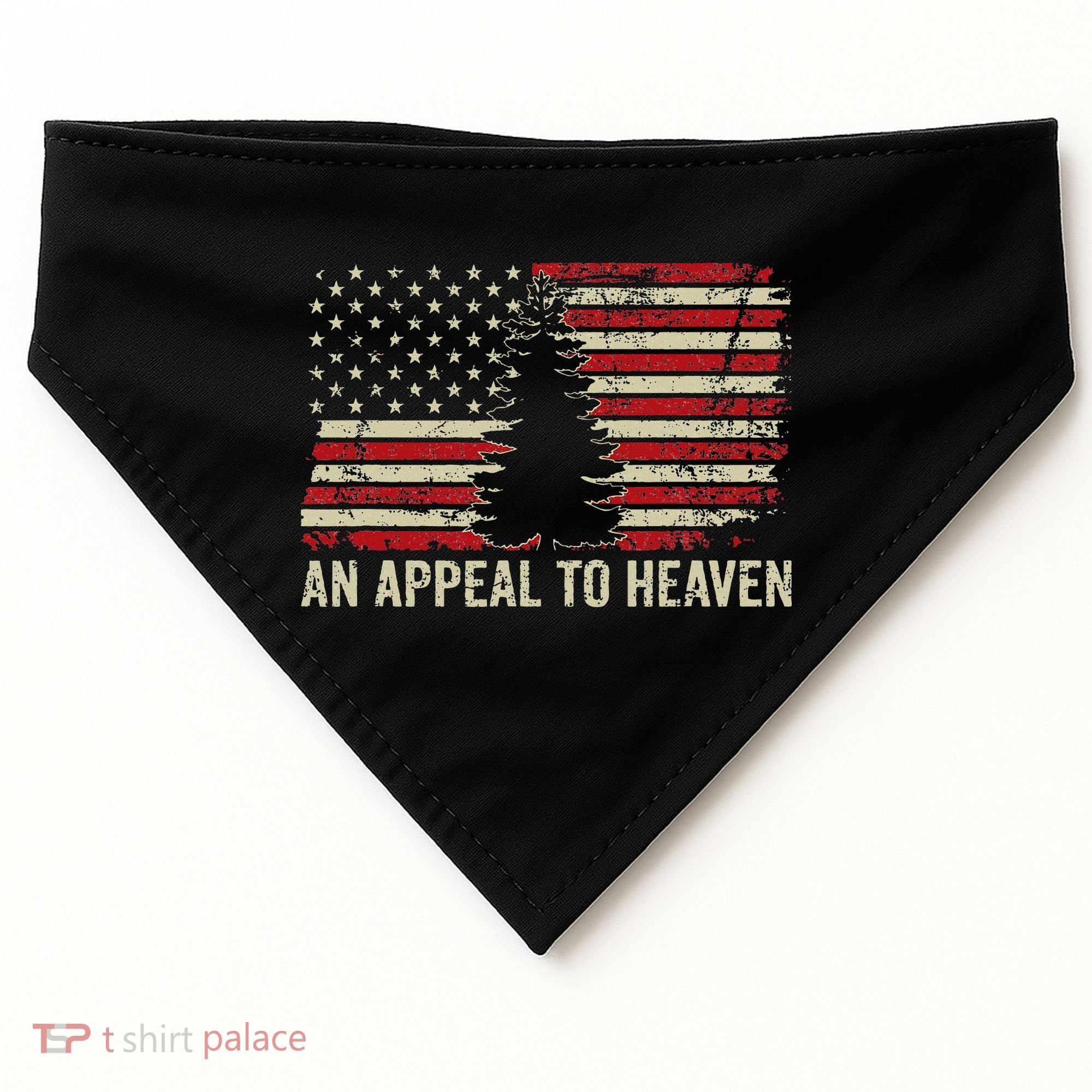 An Appeal To Heaven Usa Revolution Pine Tree American Flag USA-Made Doggie Bandana