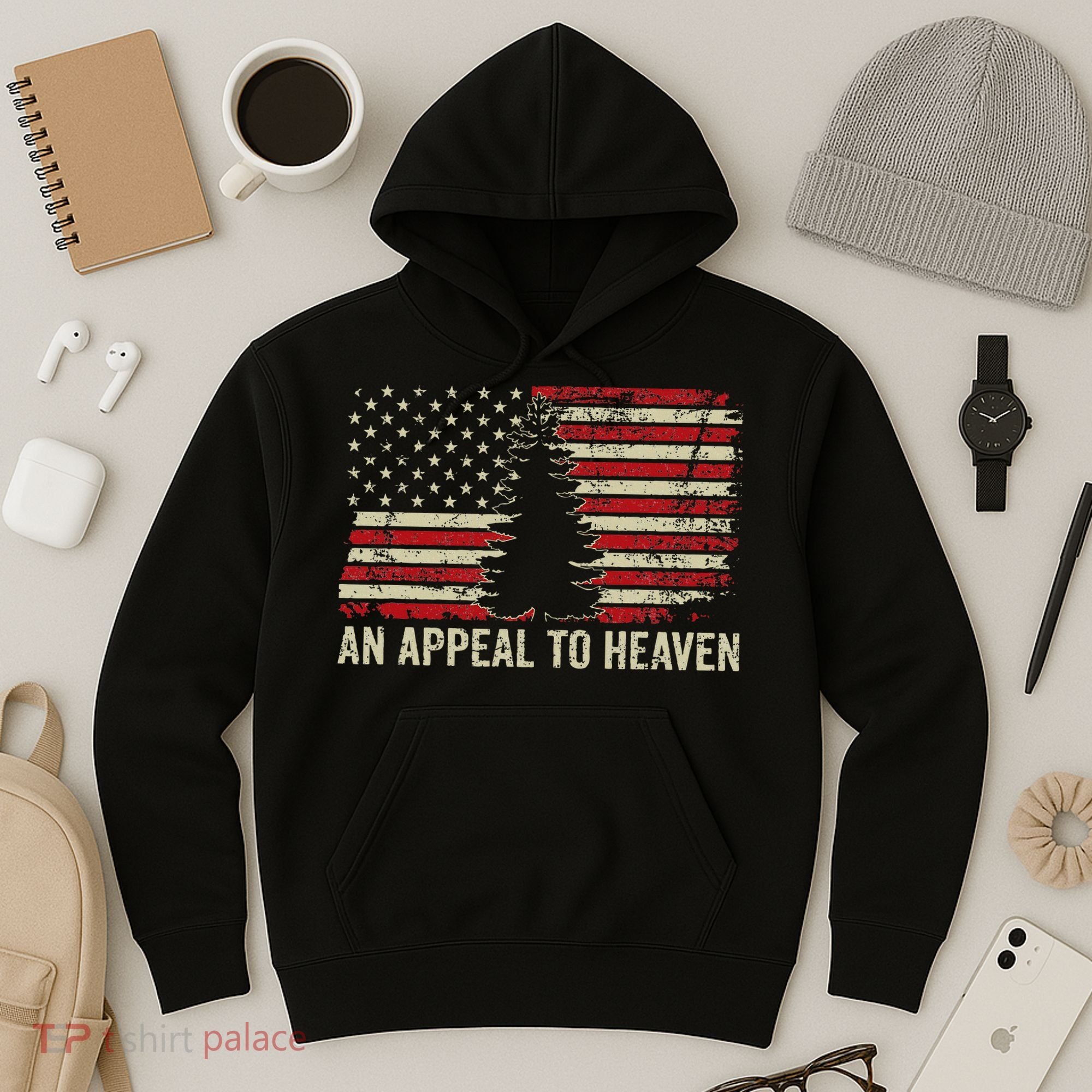 An Appeal To Heaven Usa Revolution Pine Tree American Flag Hoodie