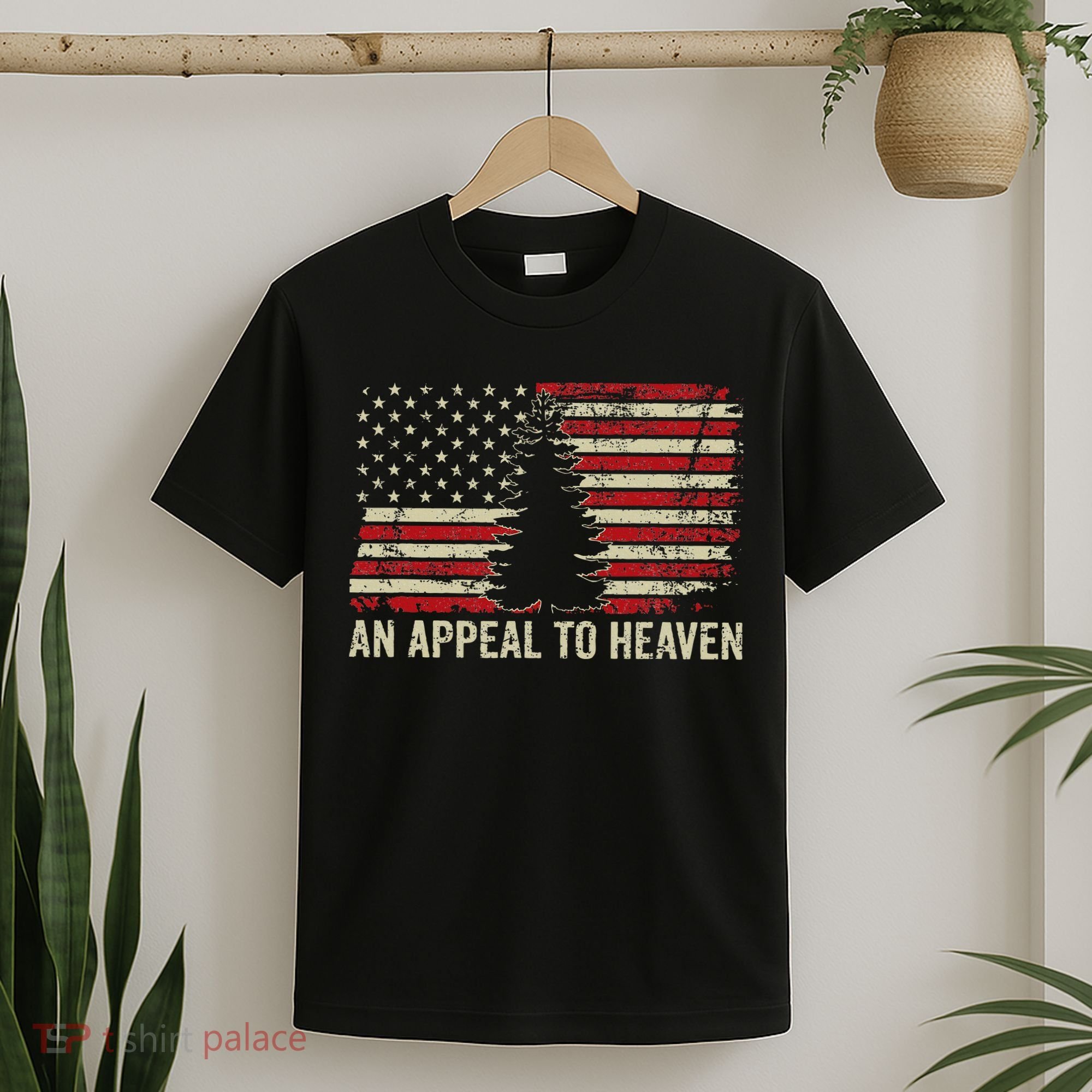 An Appeal To Heaven Usa Revolution Pine Tree American Flag T-Shirt