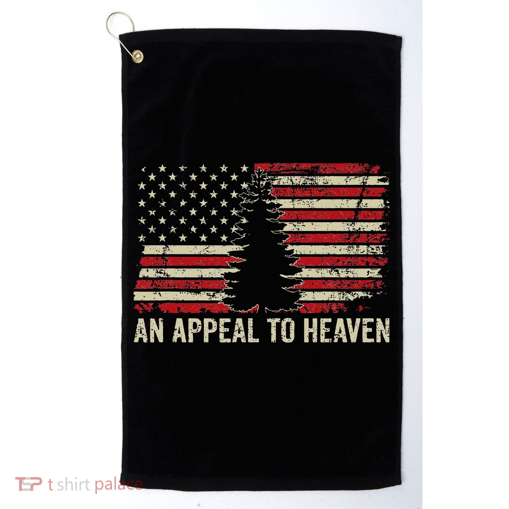 An Appeal To Heaven Usa Revolution Pine Tree American Flag Golf Towel