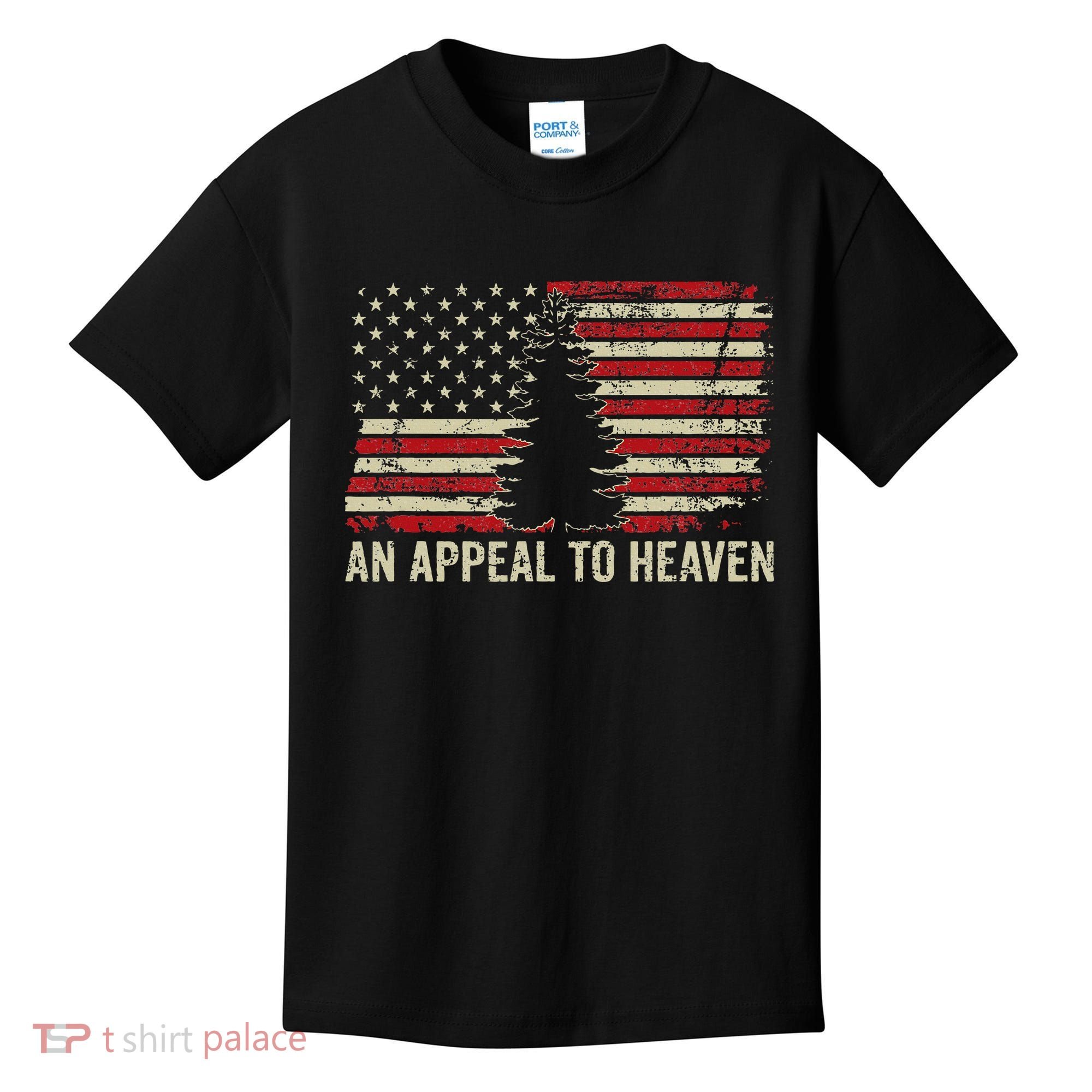An Appeal To Heaven Usa Revolution Pine Tree American Flag Kids T-Shirt