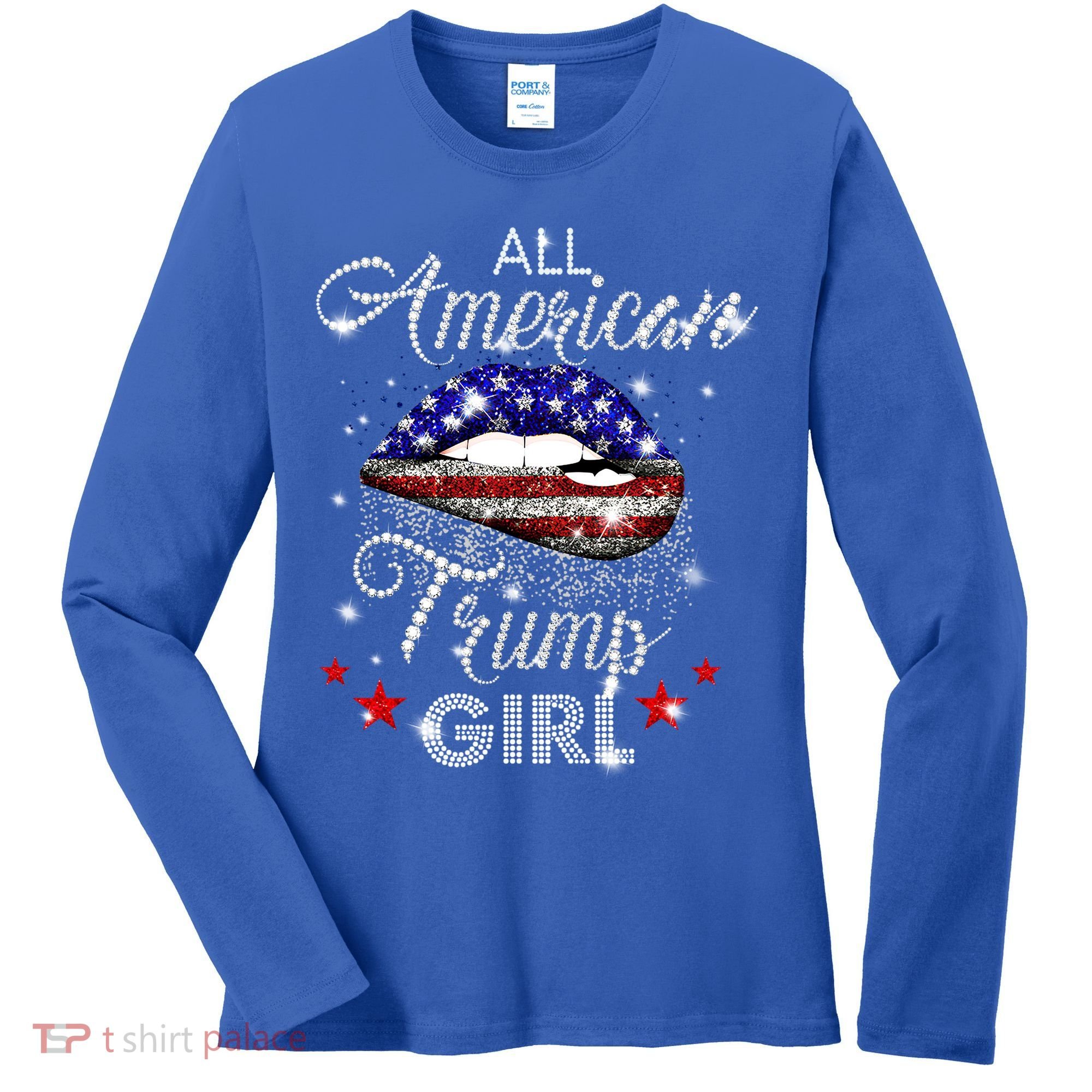All American Trump Cool Gift Women's Long Sleeve Shirt