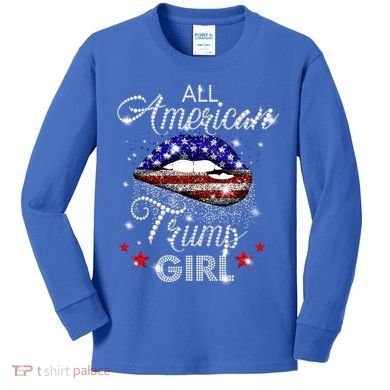 All American Trump Cool Gift Kids Long Sleeve Shirt