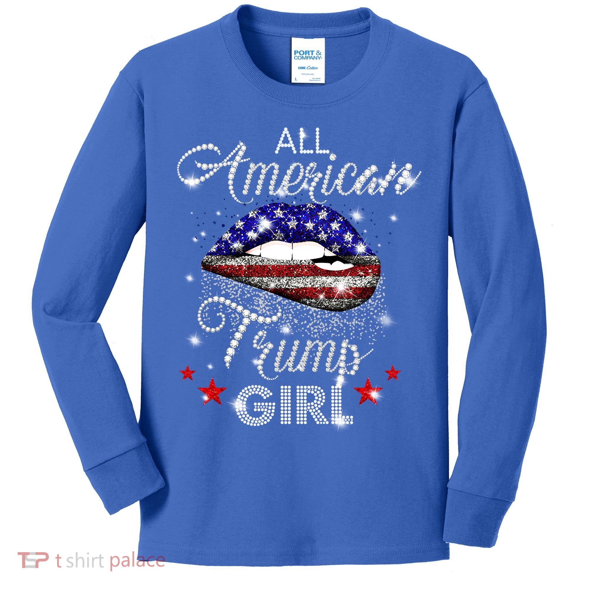 All American Trump Cool Gift Kids Long Sleeve Shirt
