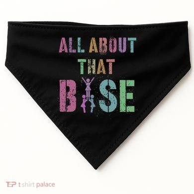 All About That Base Cheerleading Team Cheer Squad USA-Made Doggie Bandana